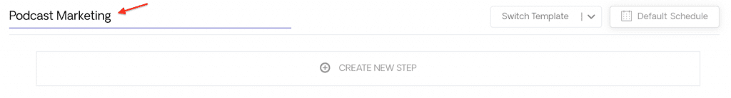 Naming a template