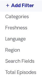 Respona content filters