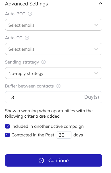 Respona advanced settings