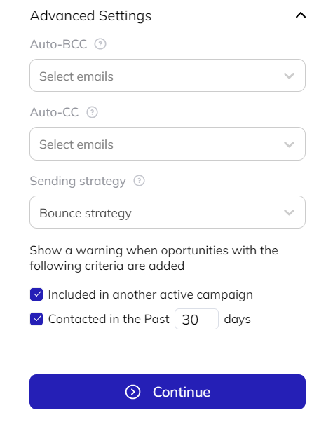 Respona advanced settings