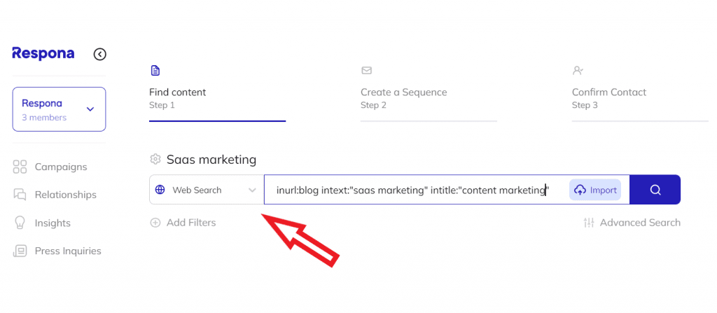 Respona search bar 2