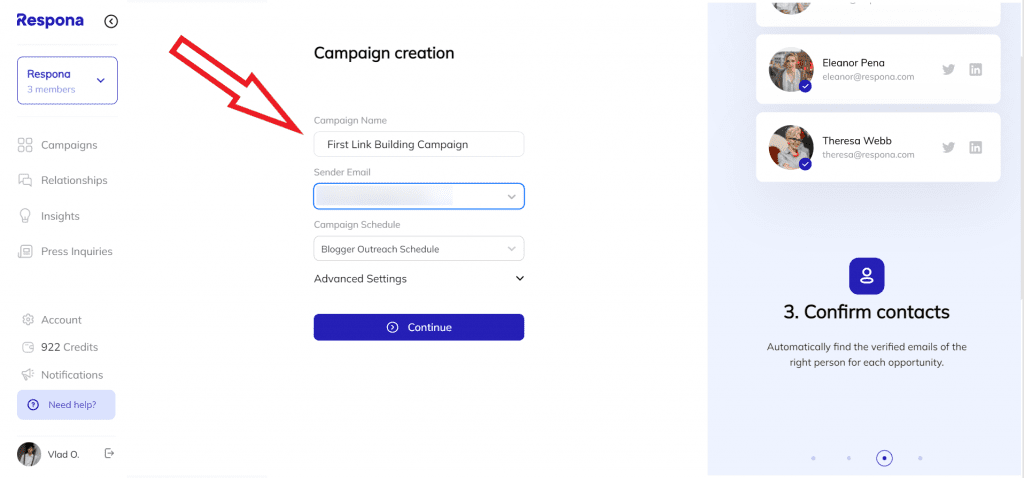 Naming a campaign