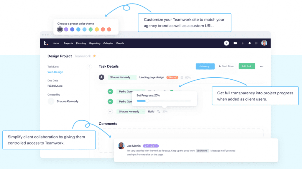Teamwork features