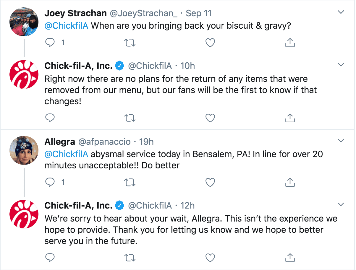 Chic-fil-a twitter engasjementer