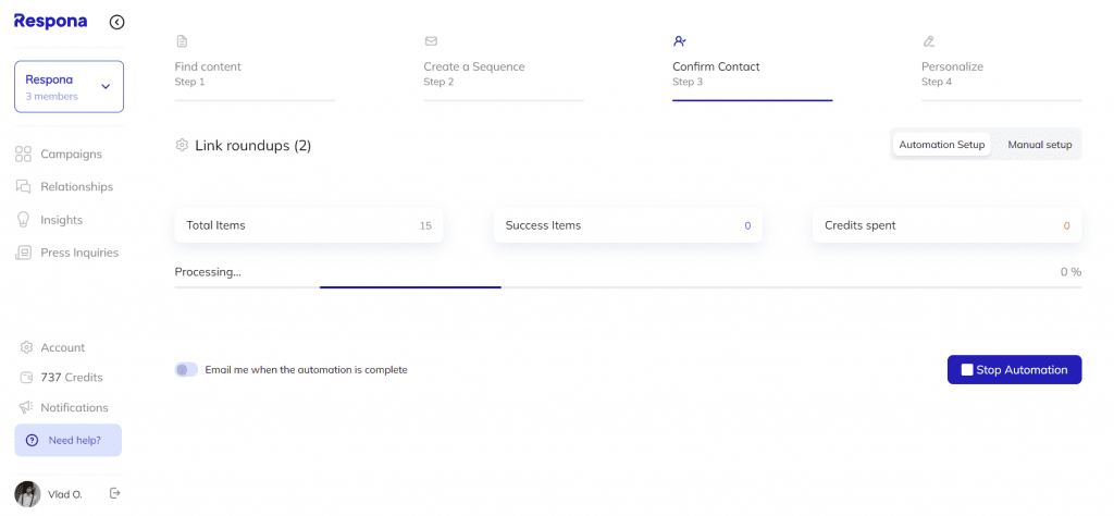 Automation in progress