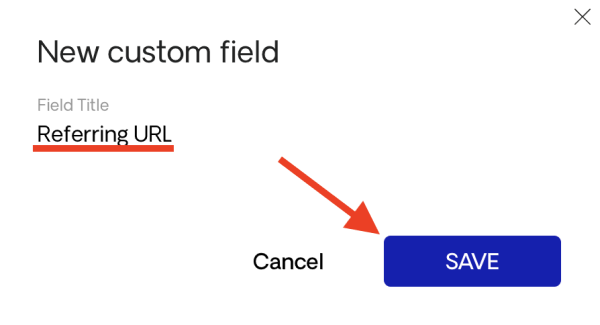 Creating a new custom field
