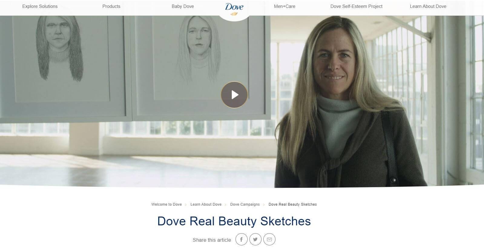 Dove beauty sketches