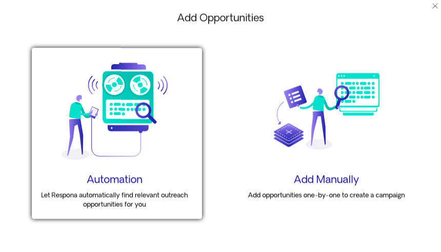 Creating an automation inside of Respona