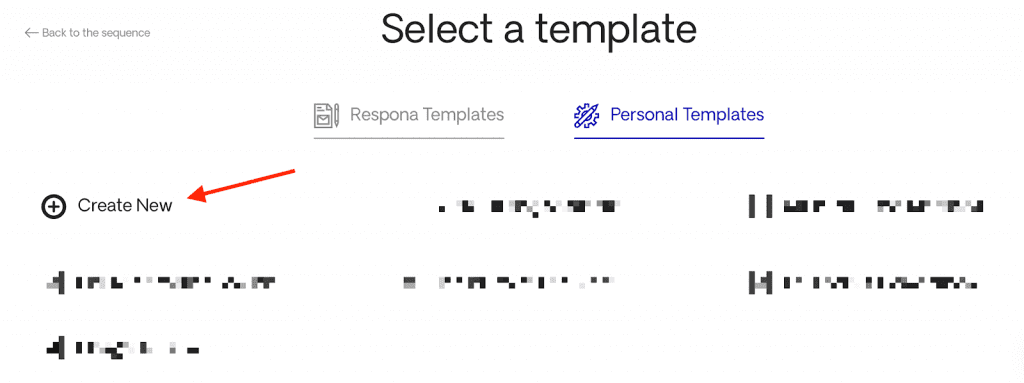 Creating a new template