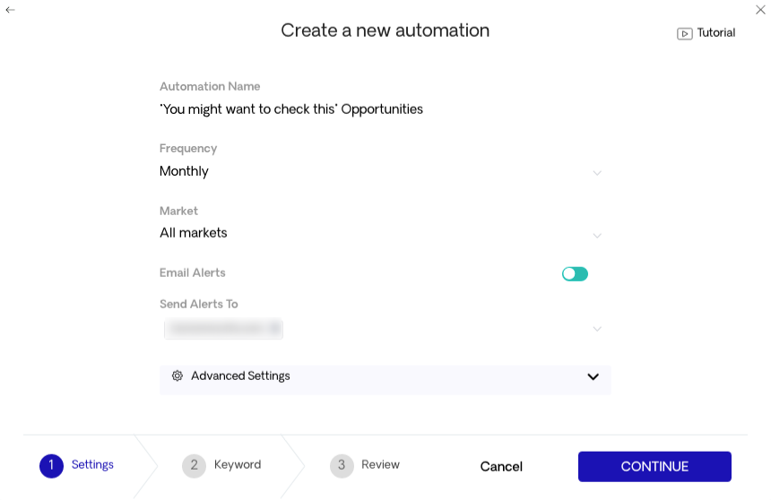 Adjusting the Parameters for Respona Opportunities