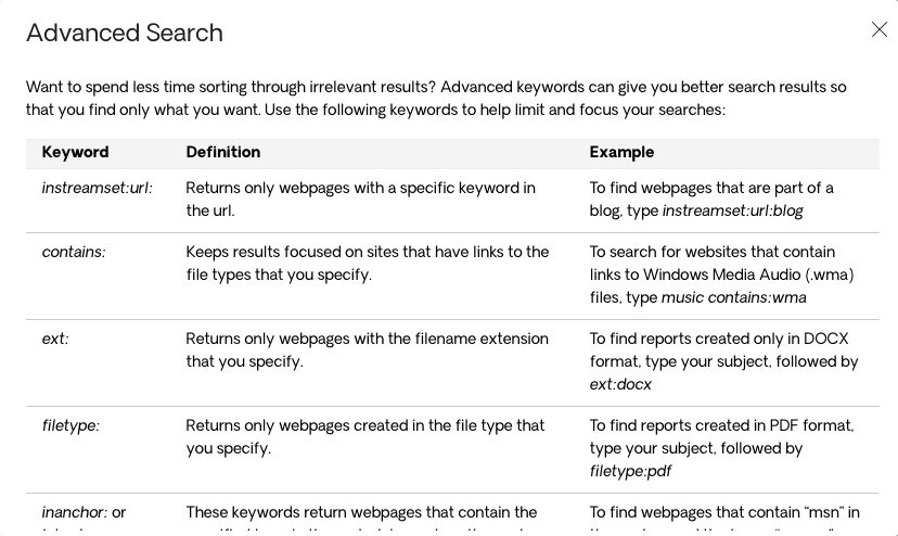 Advanced Search With Respona