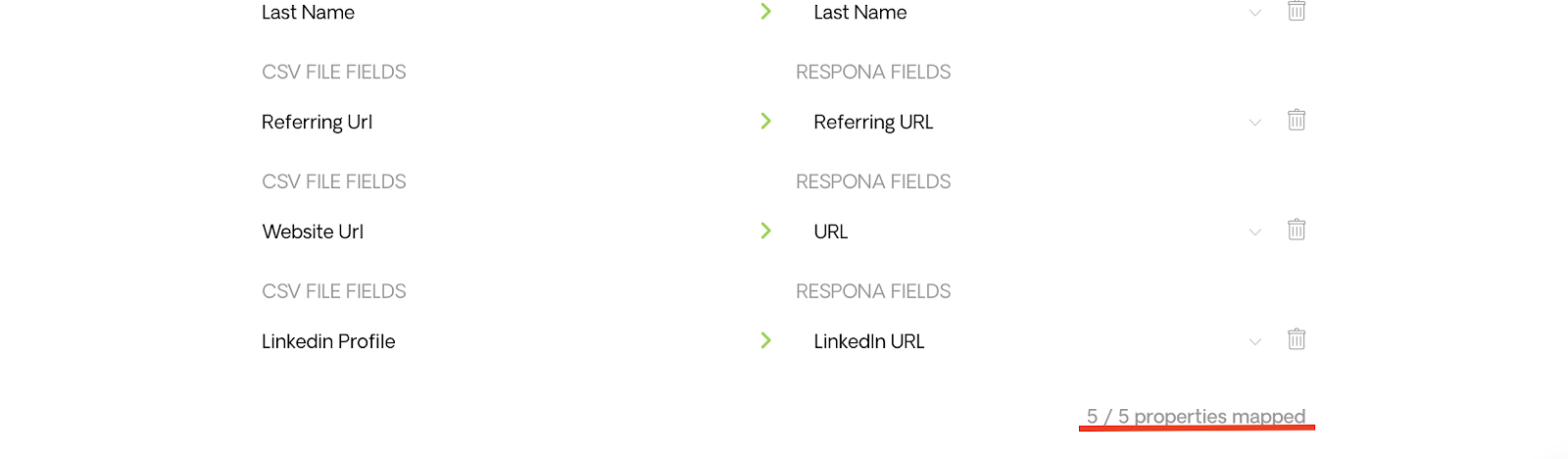 All Fields Are Mapped