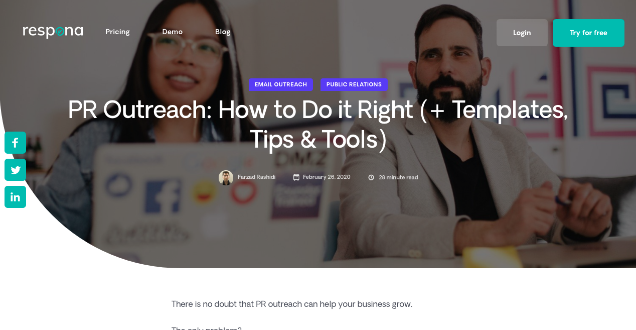 Blog Post on PR Outreach