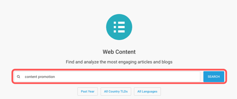 BuzzSumo Content Discovery