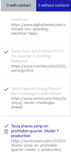 Choose Article to Assign Email
