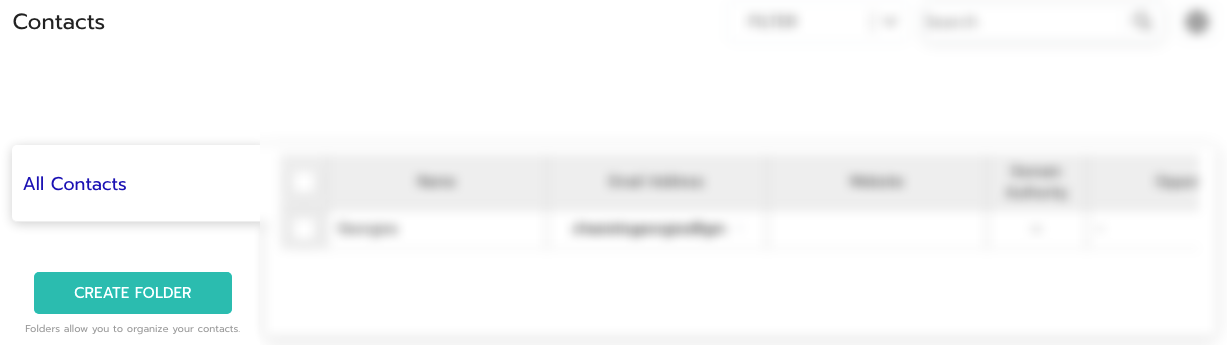 Create Folders for Contacts Inside Respona