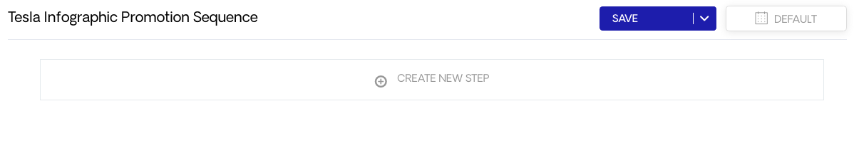 Create New Step for Sequence