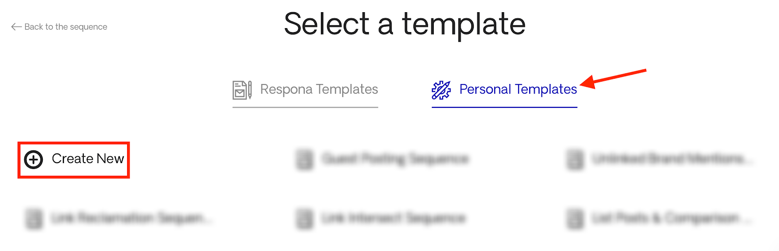 Create New Template