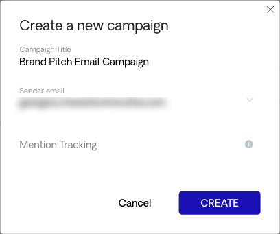 Create a New Campaign