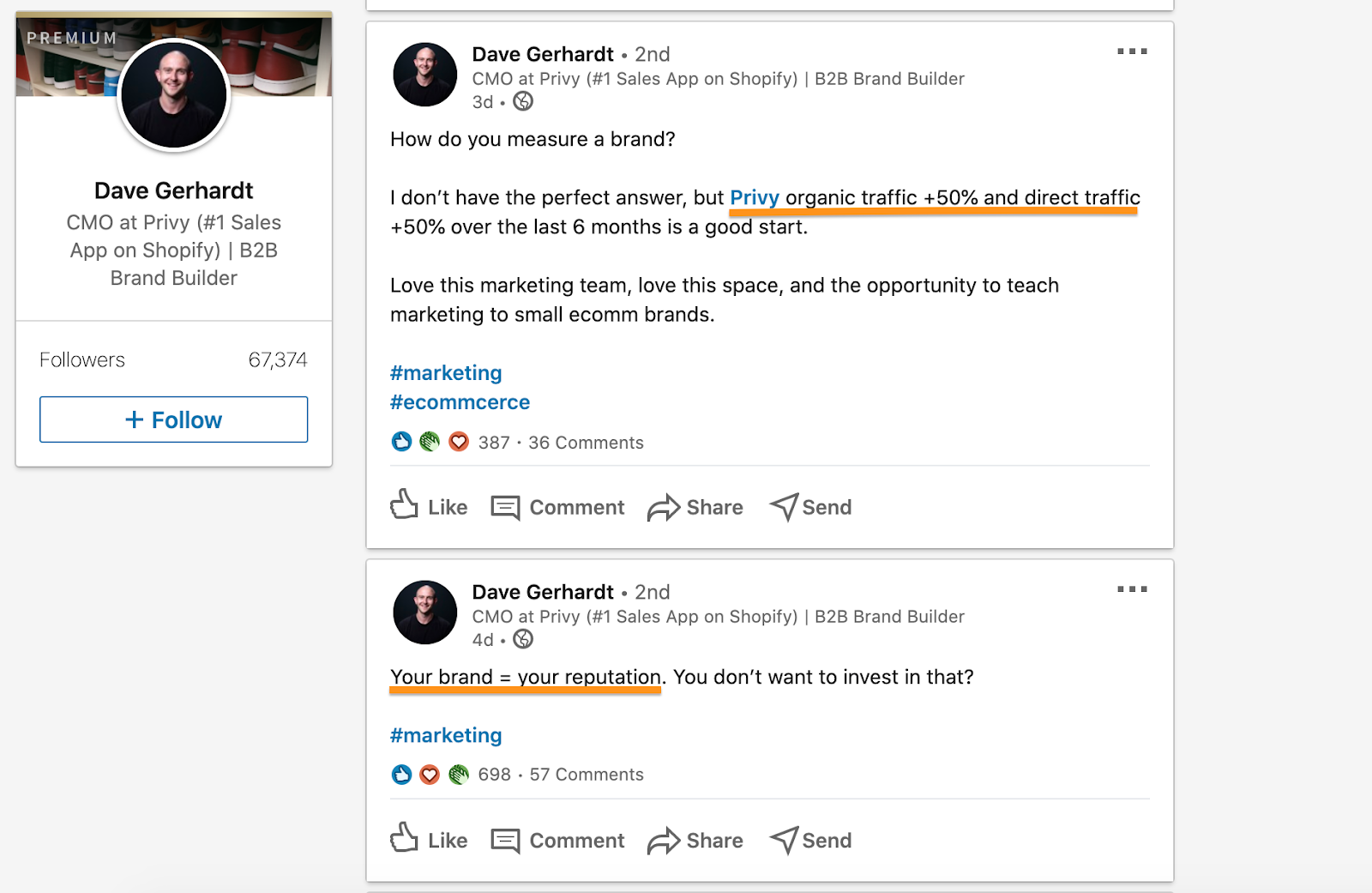 Dave Gerhardt LinkedIn