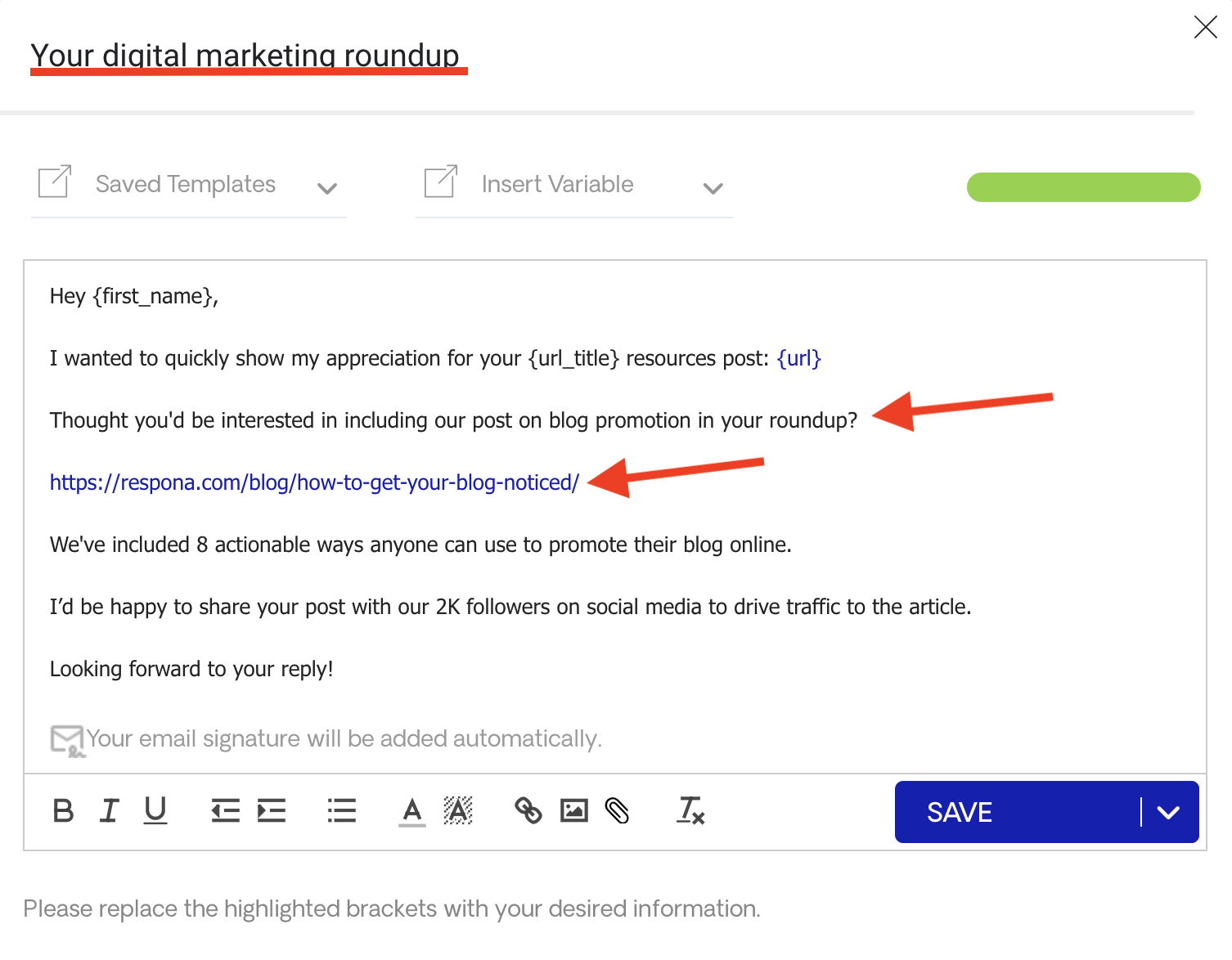 Edited Email