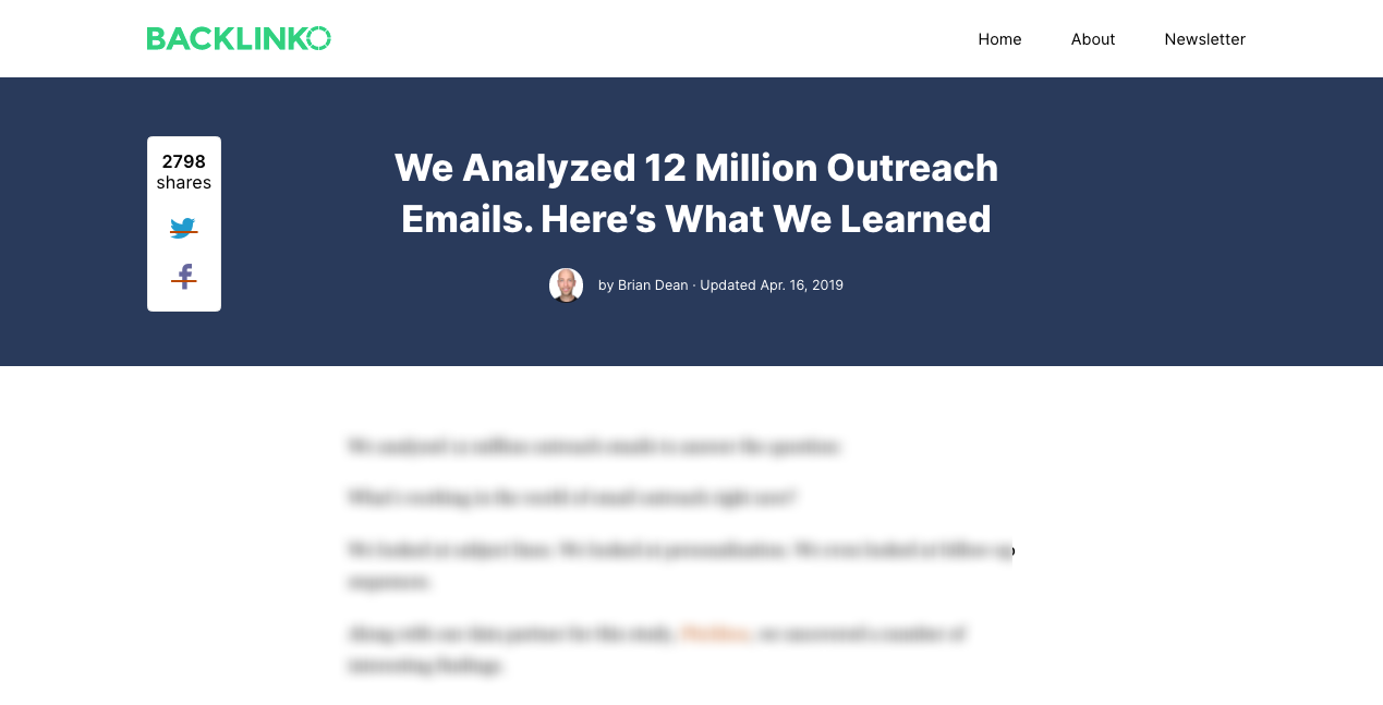 Email Outreach Study 1