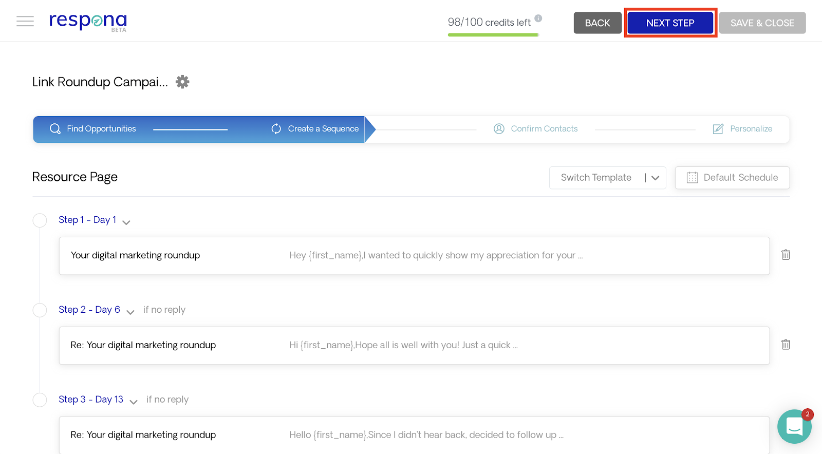 Email Sequence Ready