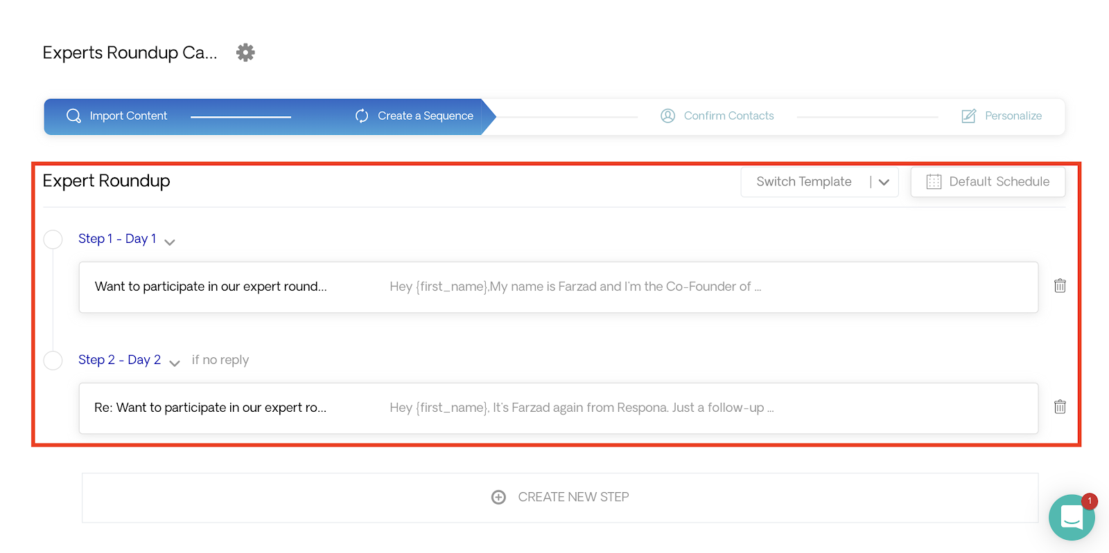 Email Sequence for Expert Roundup Post Campaign