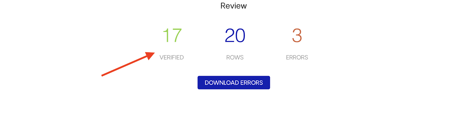 Entries Identified Errors