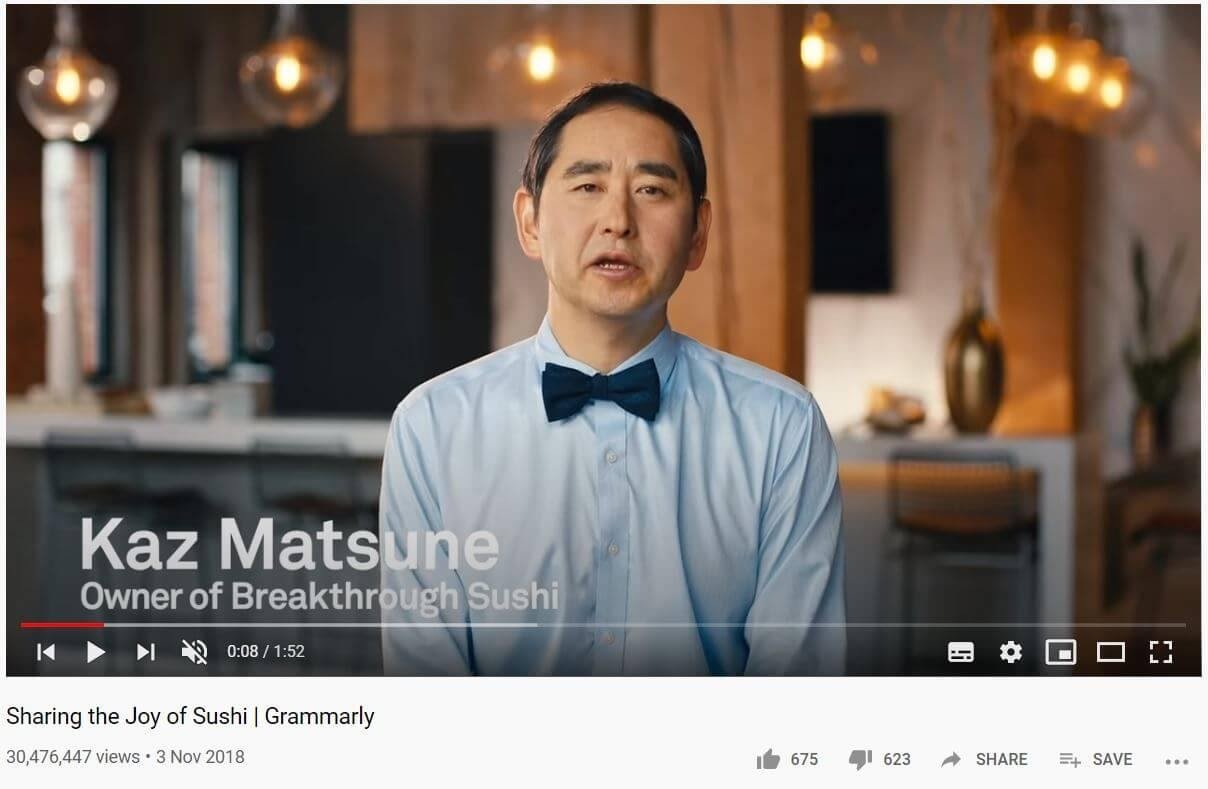 Grammarly youtube video 1