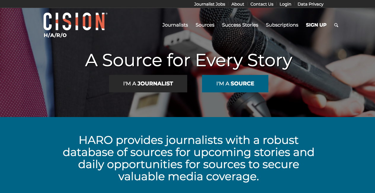 HARO Home Page 1