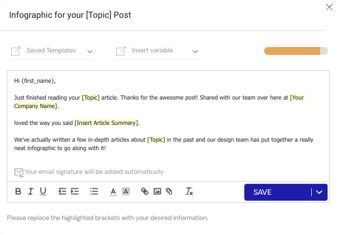 Infographic for Your Topic Post Email on Responas Editor