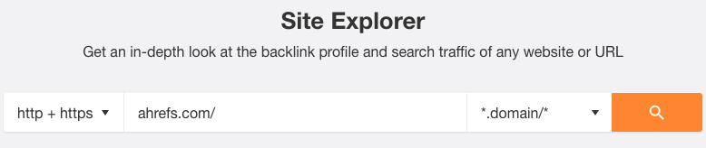 Insert Ahrefs Into Site Explorer 1