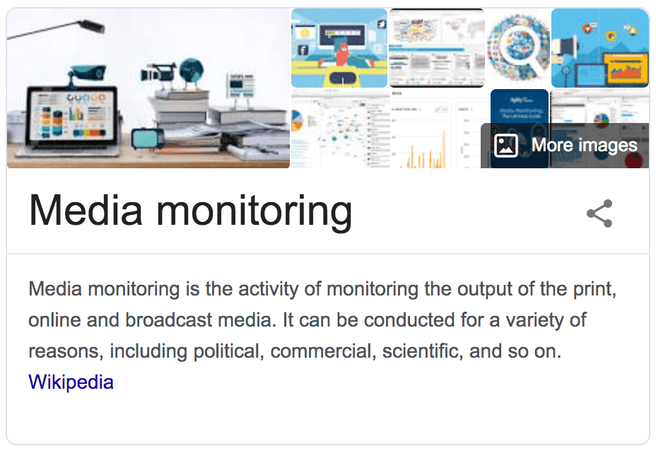 Media övervakning definition