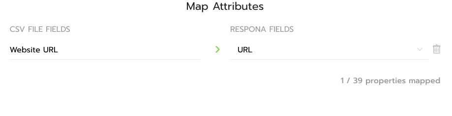 Map Attributes Inside Respona