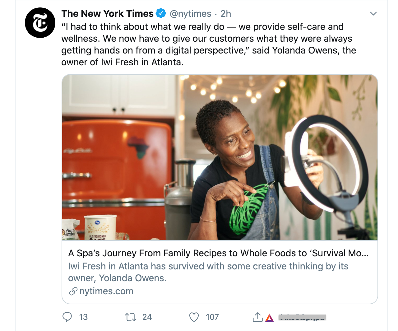  New York Times Twitter Förderung kleinerer Unternehmen 