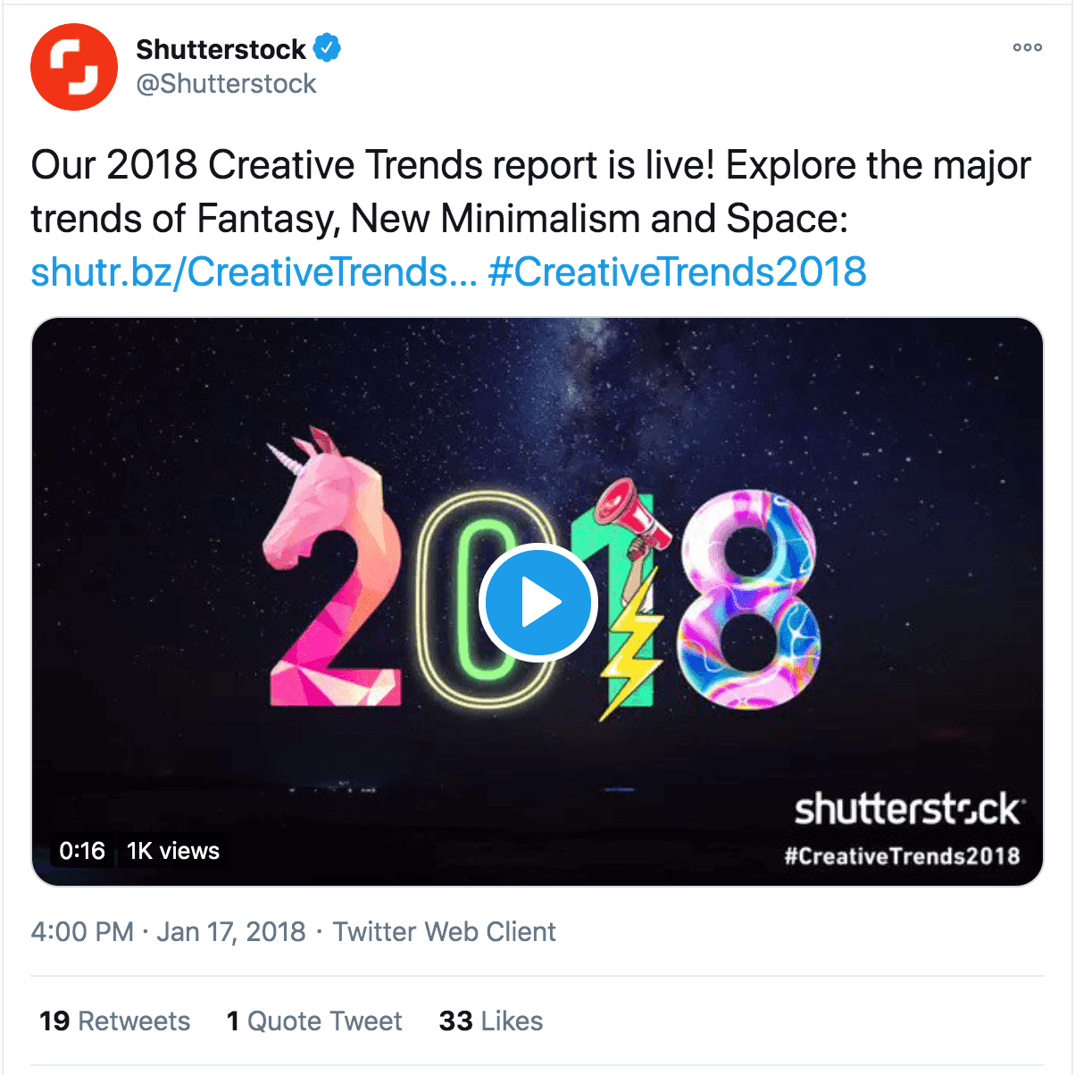 Shutterstock Twitter post