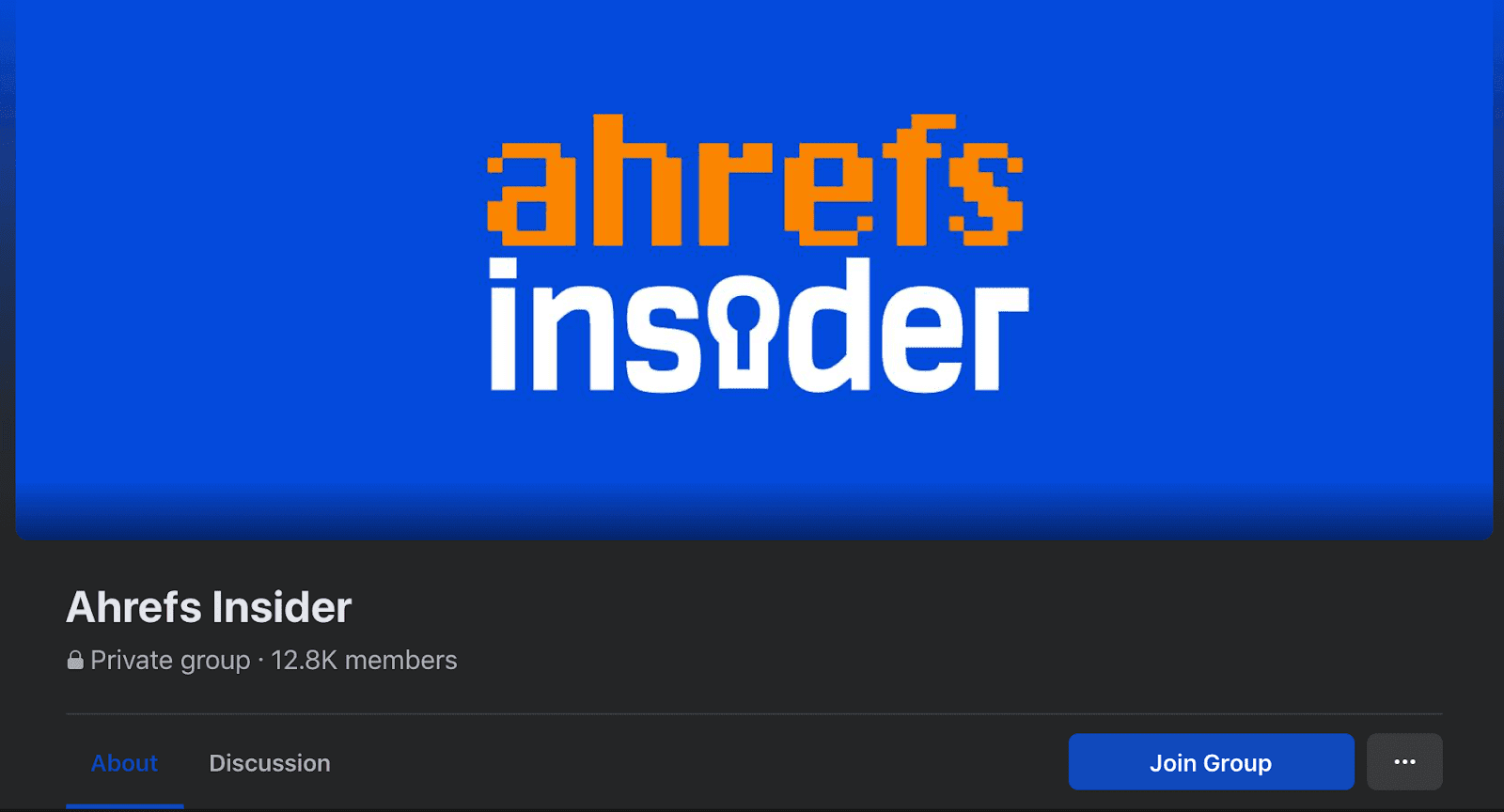 Ahrefs community group