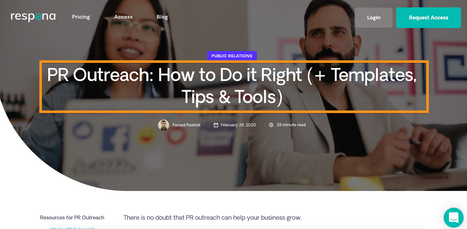 Respona PR Outreach