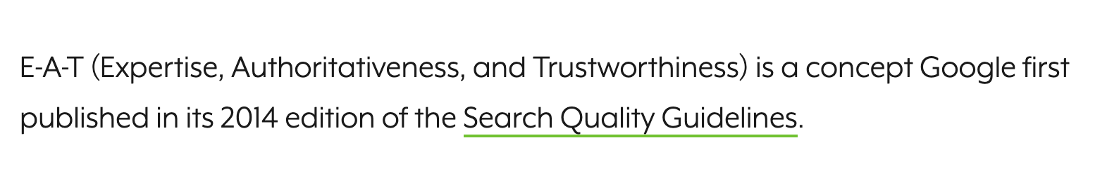 Search Engine Journal E A T