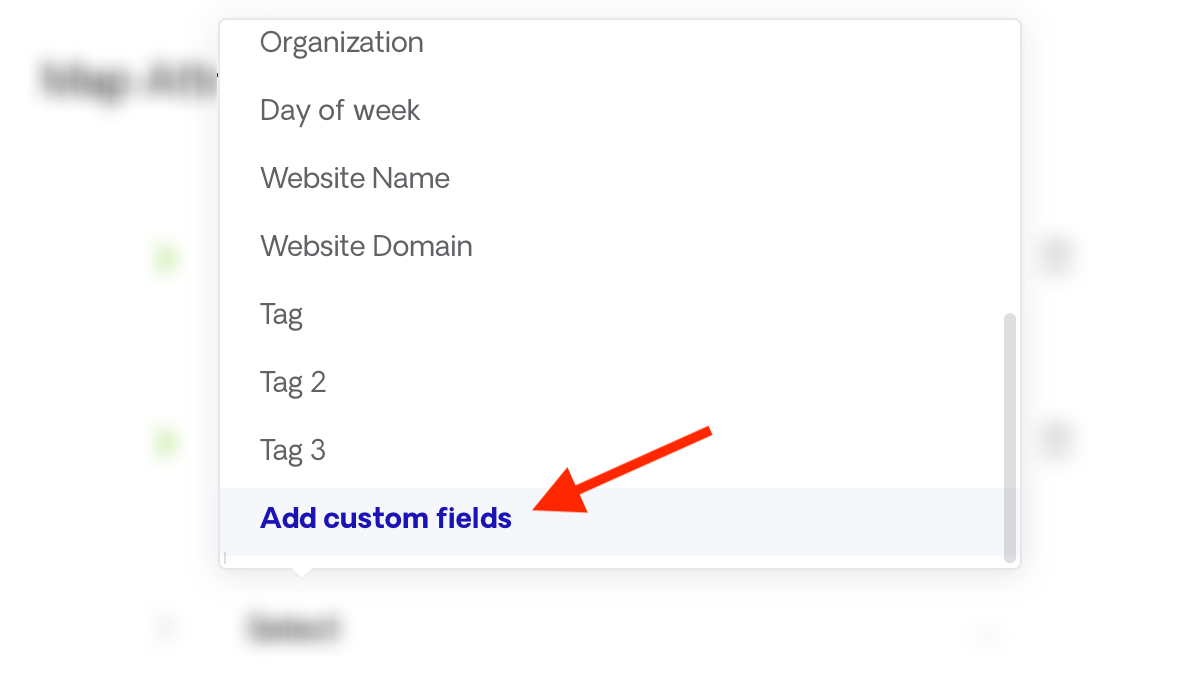Select to Map Attribute