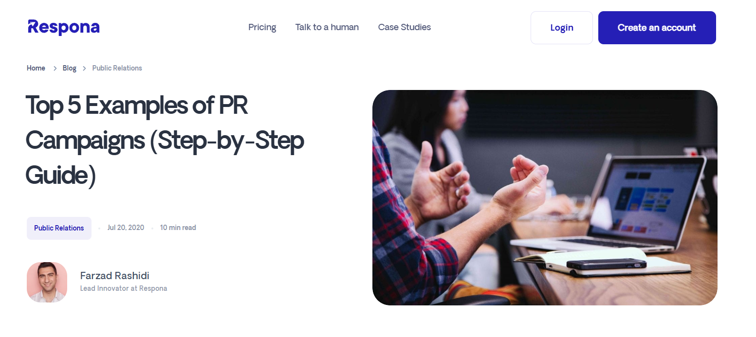 respona pr campaigns article