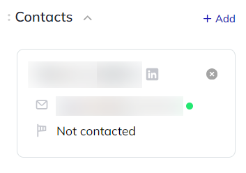 contact with linkedin profile