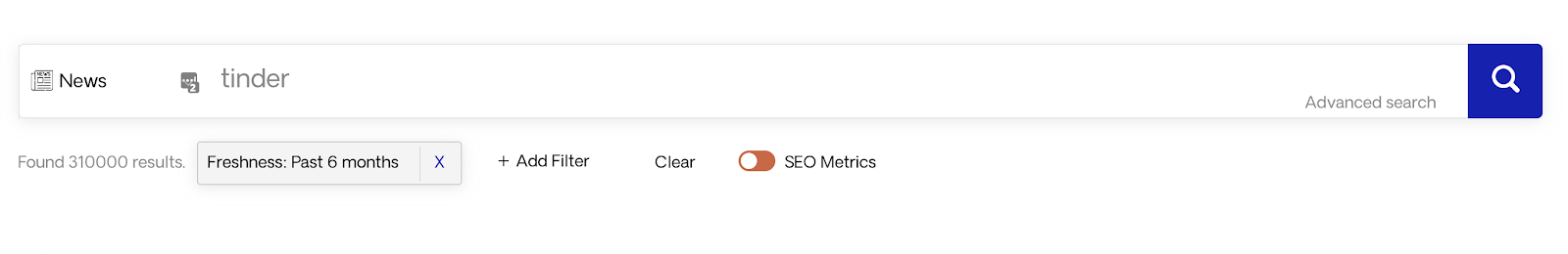 Using he search engine