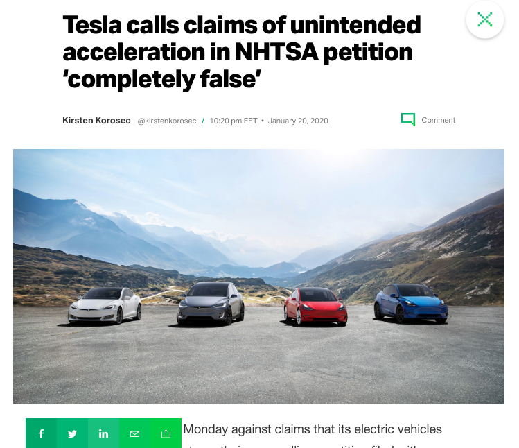 TechCrunch Article on Tesla 2