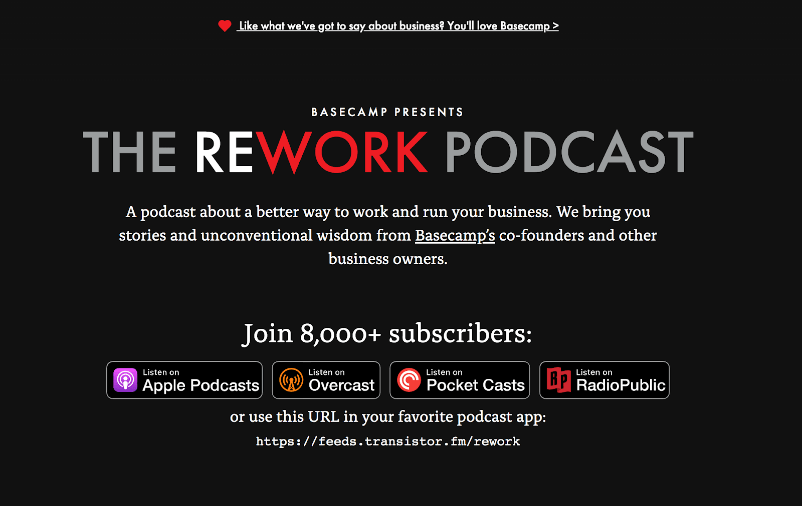 The Rework Podcast