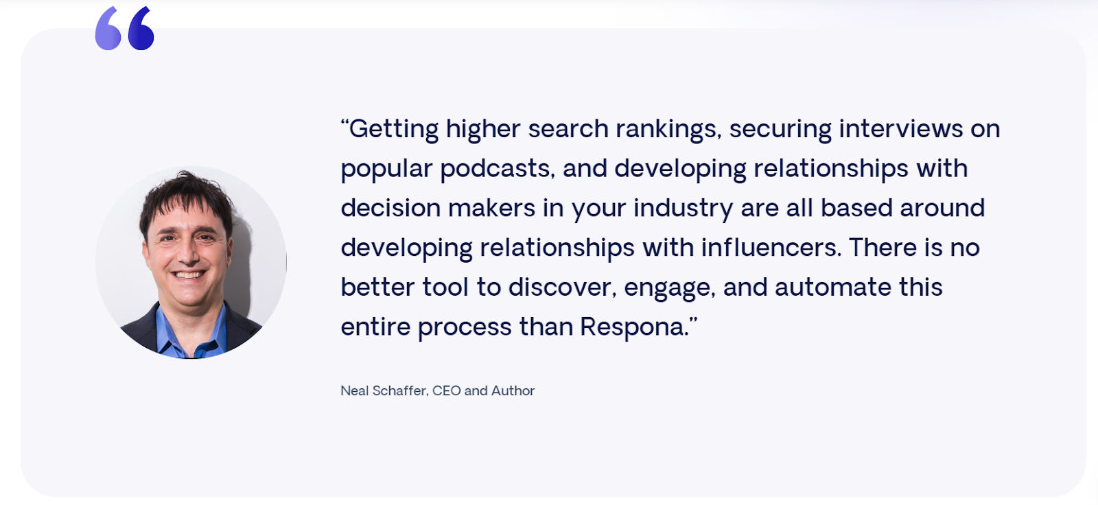 Neal Schaffer respona testimonial