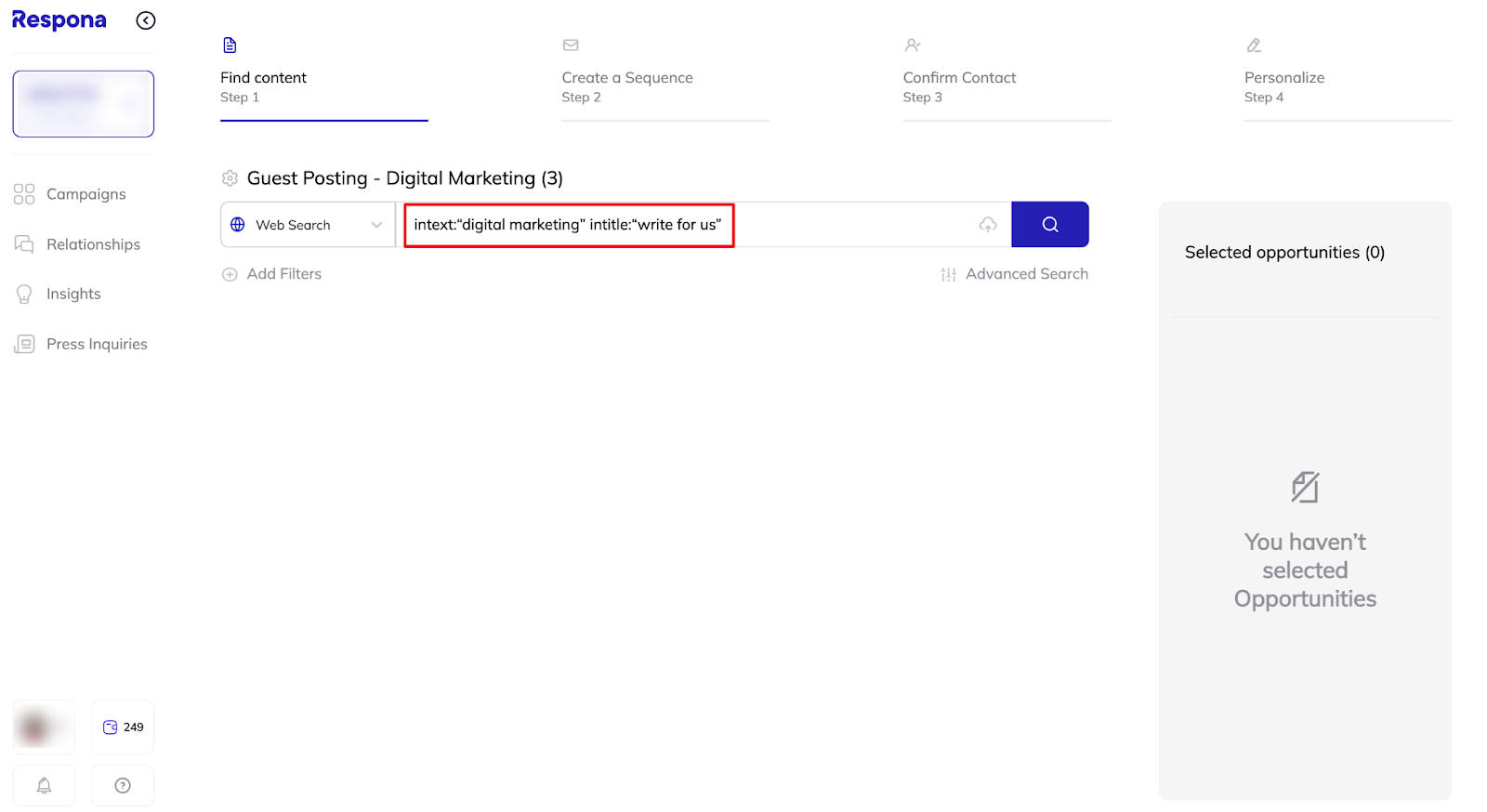 Advanced operator string