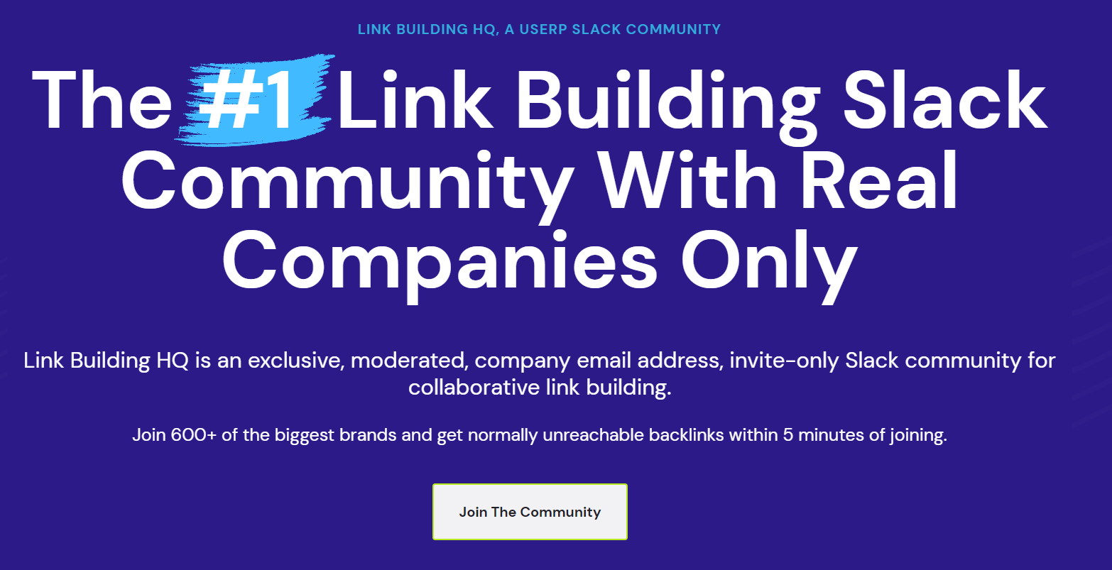 link building HQ web page