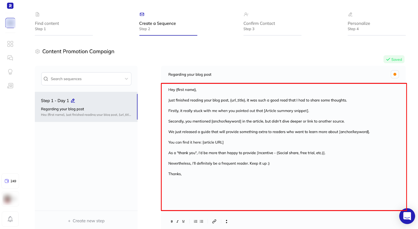 email sequence